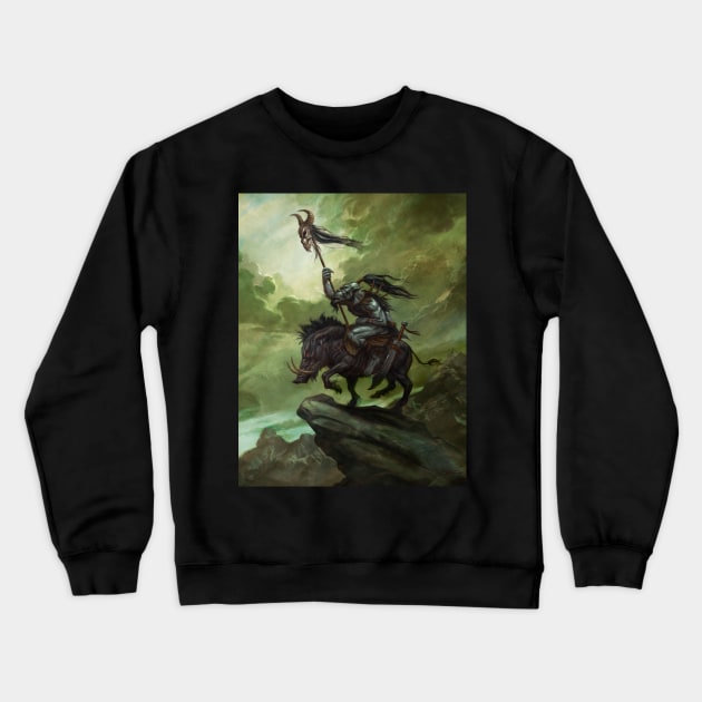 Mountain Orc Crewneck Sweatshirt by AlanLathwell